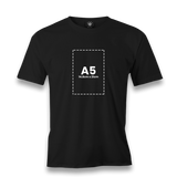 Personalized Black Men's T-Shirt - Single Sided 