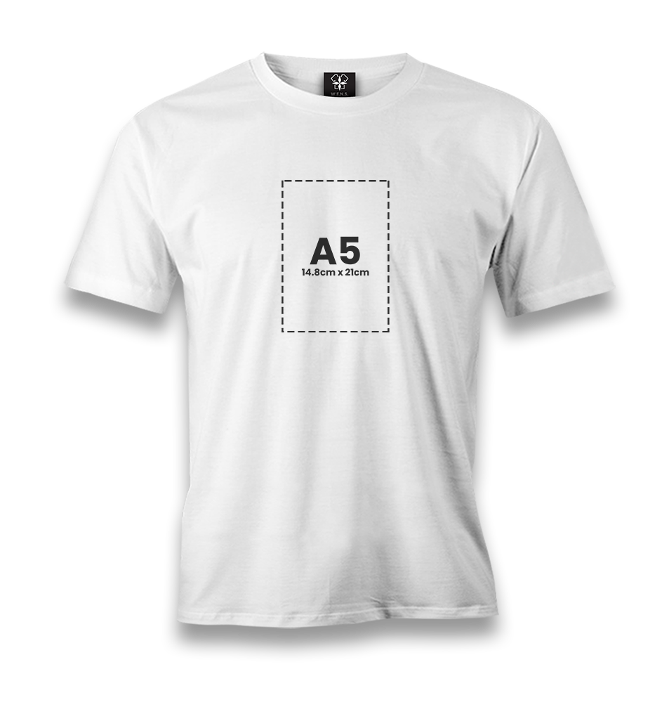 Personalized White Men's T-Shirt - Single Sided 