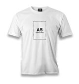 Personalized White Men's T-Shirt - Single Sided 