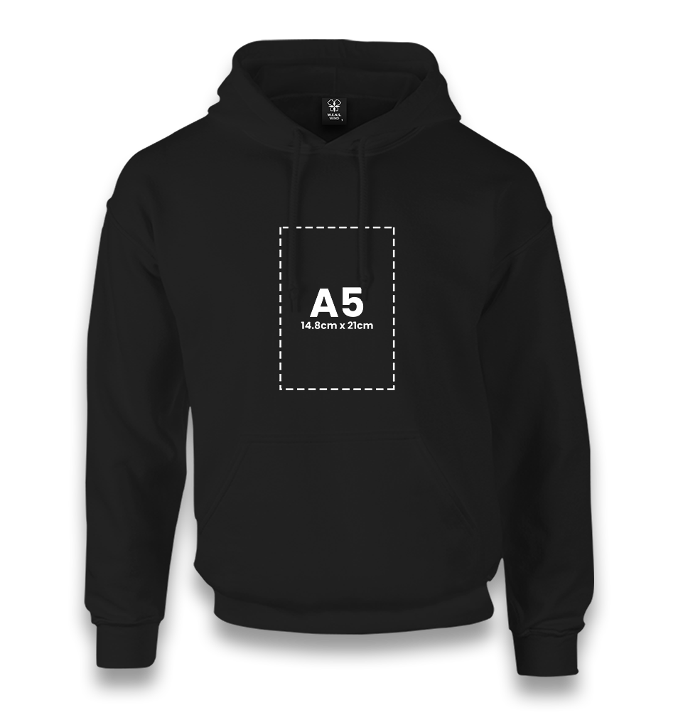 Personalized Black Unisex Hoodie - Single Sided 