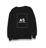 Personalized Black Kids Sweatshirt - Single Sided 