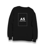 Personalized Black Kids Sweatshirt - Single Sided 