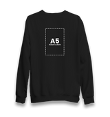 Personalized Unisex Black Sweatshirt - Single Sided 