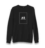 Personalized Unisex Black Sweatshirt - Single Sided 