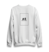 Personalized Unisex White Sweatshirt - Single Sided 