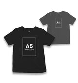 Personalized Black Kids T-shirt - Front Back 