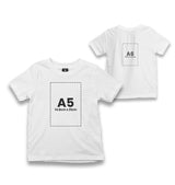 Personalized White Kids T-shirt - Front Back 