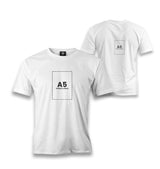 Personalized White Men's T-Shirt - Front Back 