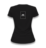 Personalized Black Women's T-Shirt - Single Sided 