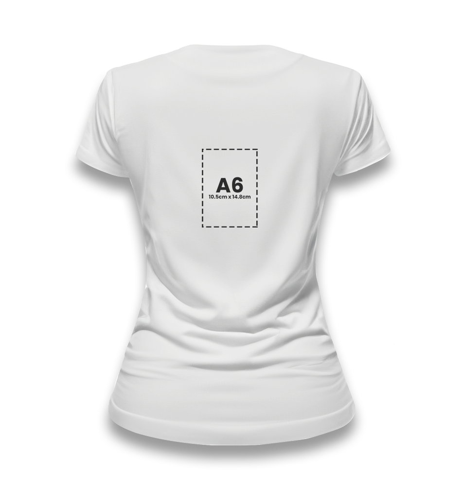 Personalized White Women's T-Shirt - Single Sided 