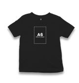 Personalized Black Kids T-shirt - Single Sided 