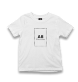 Personalized White Kids T-shirt - Single Sided 