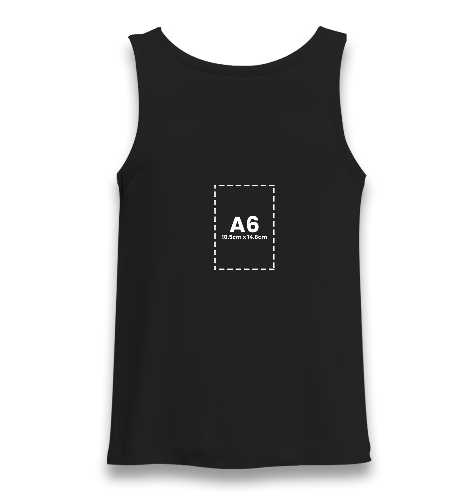 Personalized Black Unisex Undershirt - Single Sided 