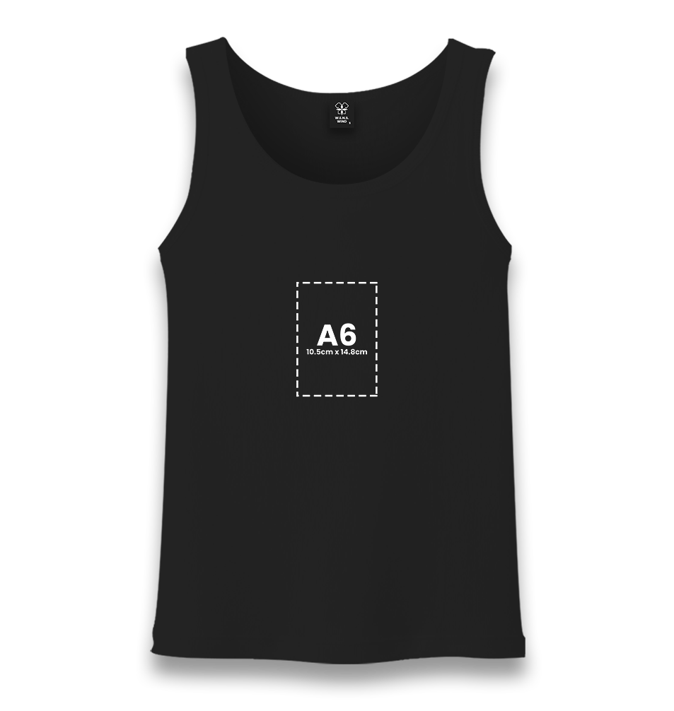 Personalized Black Unisex Undershirt - Single Sided 