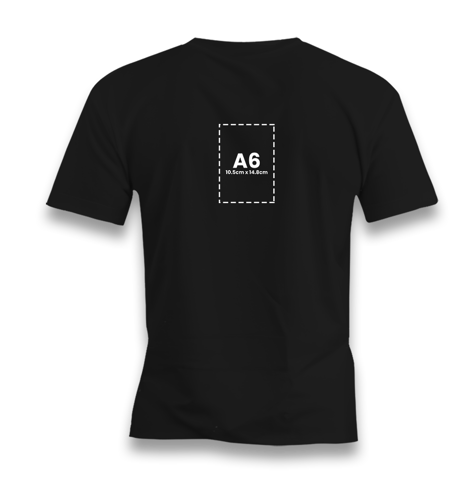 Personalized Black Men's T-Shirt - Single Sided 