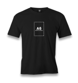 Personalized Black Men's T-Shirt - Single Sided 