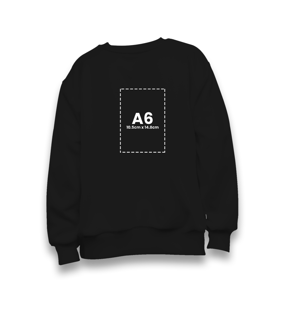 Personalized Black Kids Sweatshirt - Single Sided 