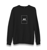 Personalized Unisex Black Sweatshirt - Single Sided 