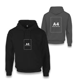 Custom Black Unisex Hoodie - Front Back 