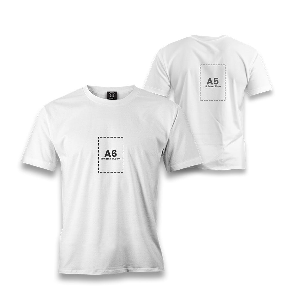 Personalized White Men's T-Shirt - Front Back 