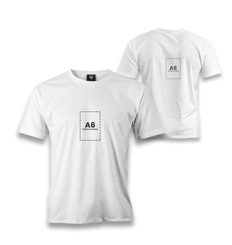 Personalized White Men's T-Shirt - Front Back 