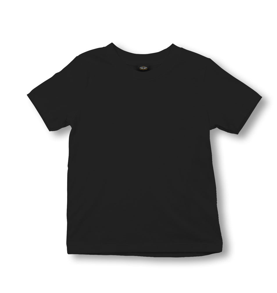Personalized Black Kids T-shirt - Single Sided 