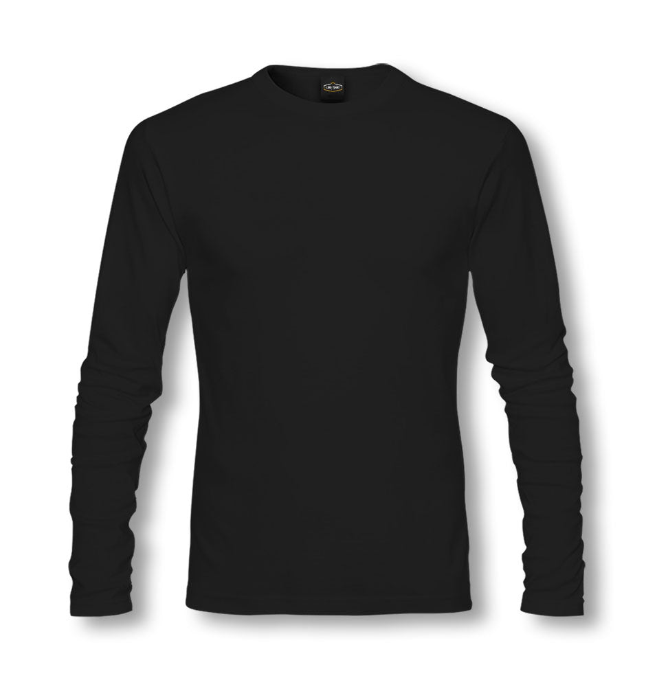 Personalized Unisex Black Thin Long Sleeve - Single Sided 