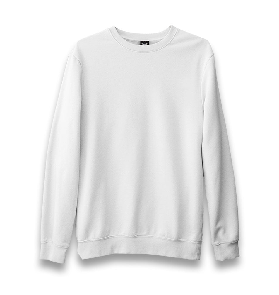 Personalized Unisex White Sweatshirt - Single Sided 