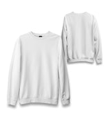 Personalized Unisex White Sweatshirt - Front Back 