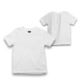 Personalized White Kids T-shirt - Front Back 