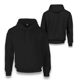 Custom Black Unisex Hoodie - Front Back 