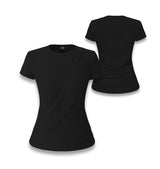 Personalized Black Women's T-Shirt - Front Back 