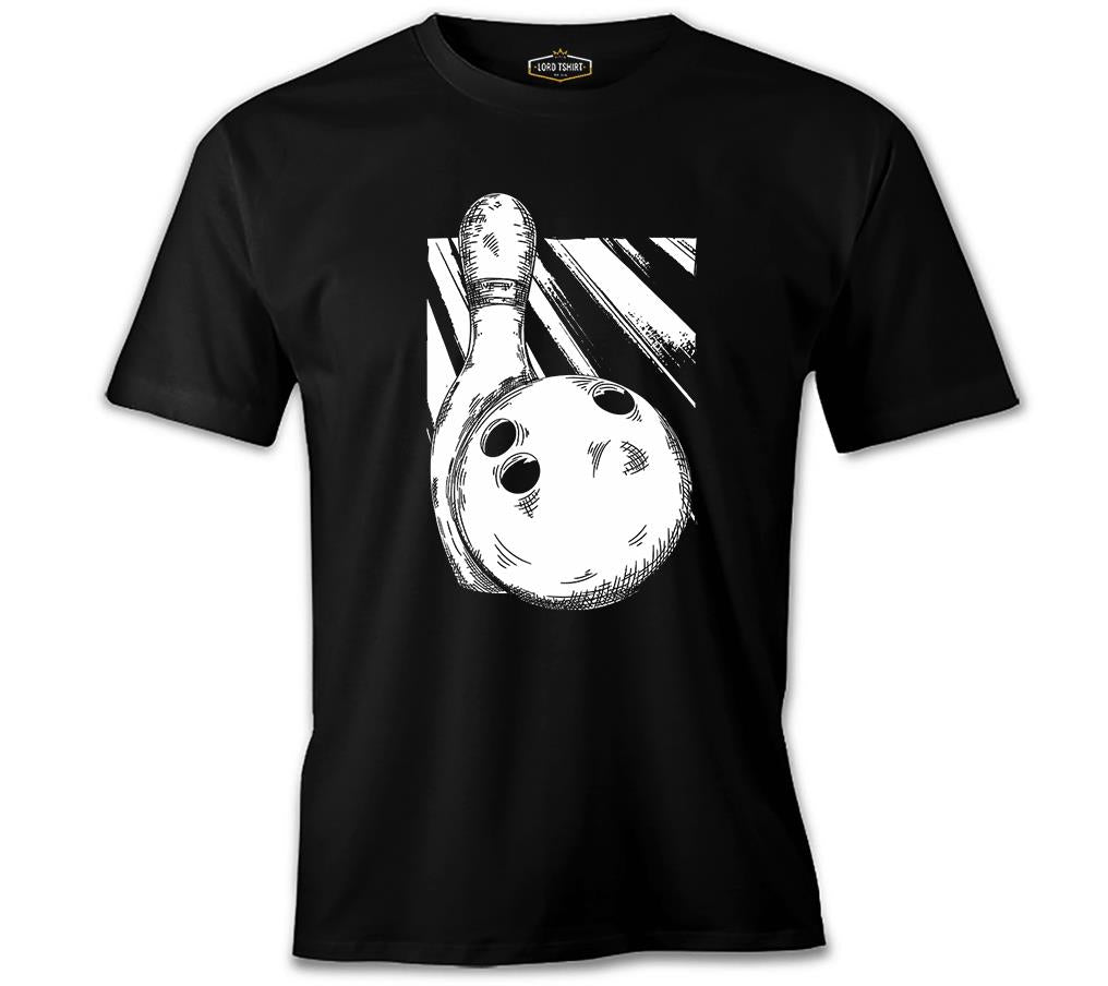 A Bowling Pin and Ball Black Men's Tshirt