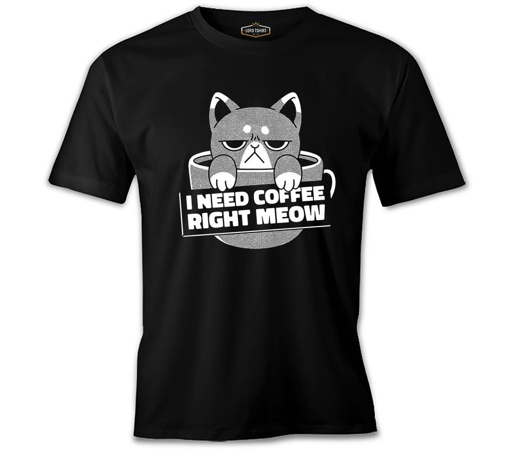 A Cat in a Coffee Cup Black Men's Tshirt