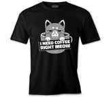 A Cat in a Coffee Cup Black Men's Tshirt