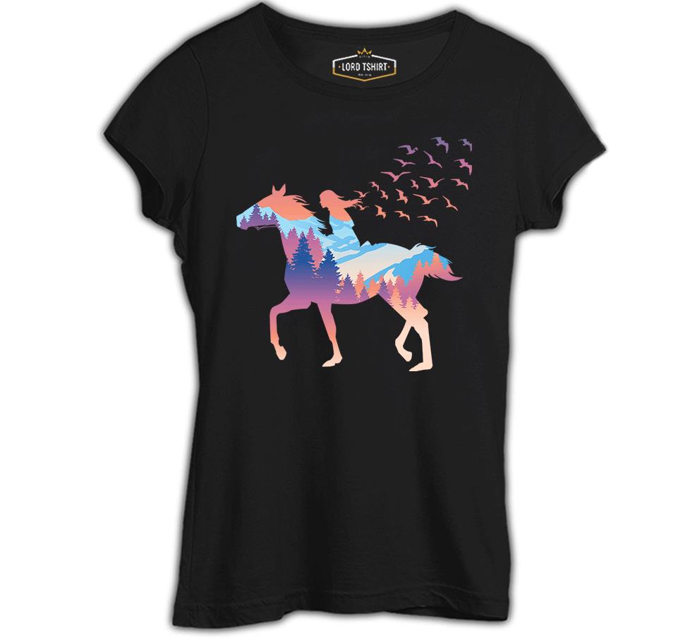 A Girl Free as Horses and Birds Black Women's Tshirt