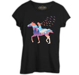 A Girl Free as Horses and Birds Black Women's Tshirt