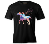 A Girl Free as Horses and Birds Black Men's Tshirt