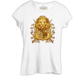 A Lion Head in Heraldic Style White Women's Tshirt