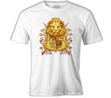 A Lion Head in Heraldic Style White Men's T-Shirt 