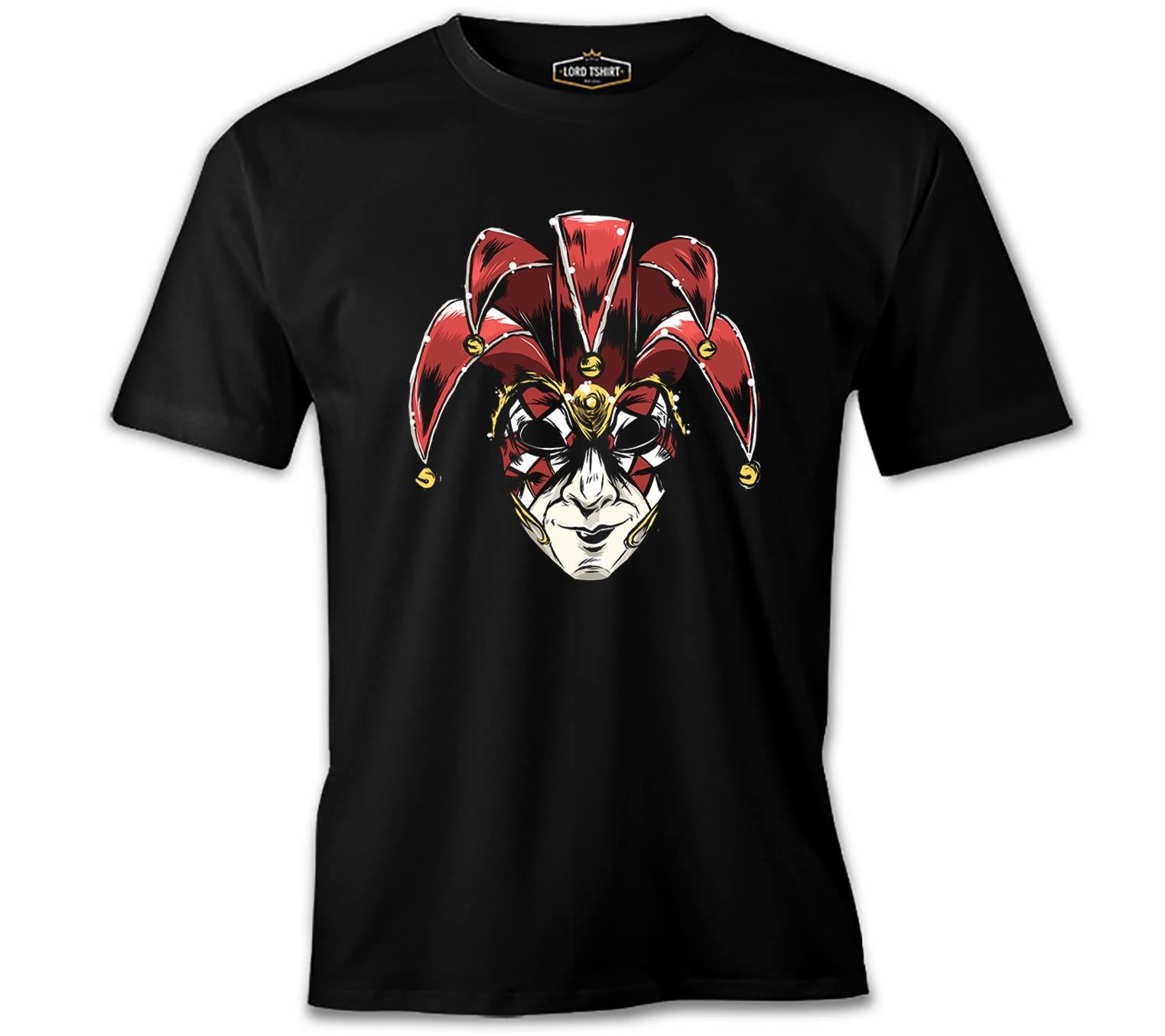 A Red Venetian Mask Mardi Gras Black Men's Tshirt