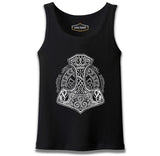 A Viking Hammer in Tribal Style Black Male Athlete