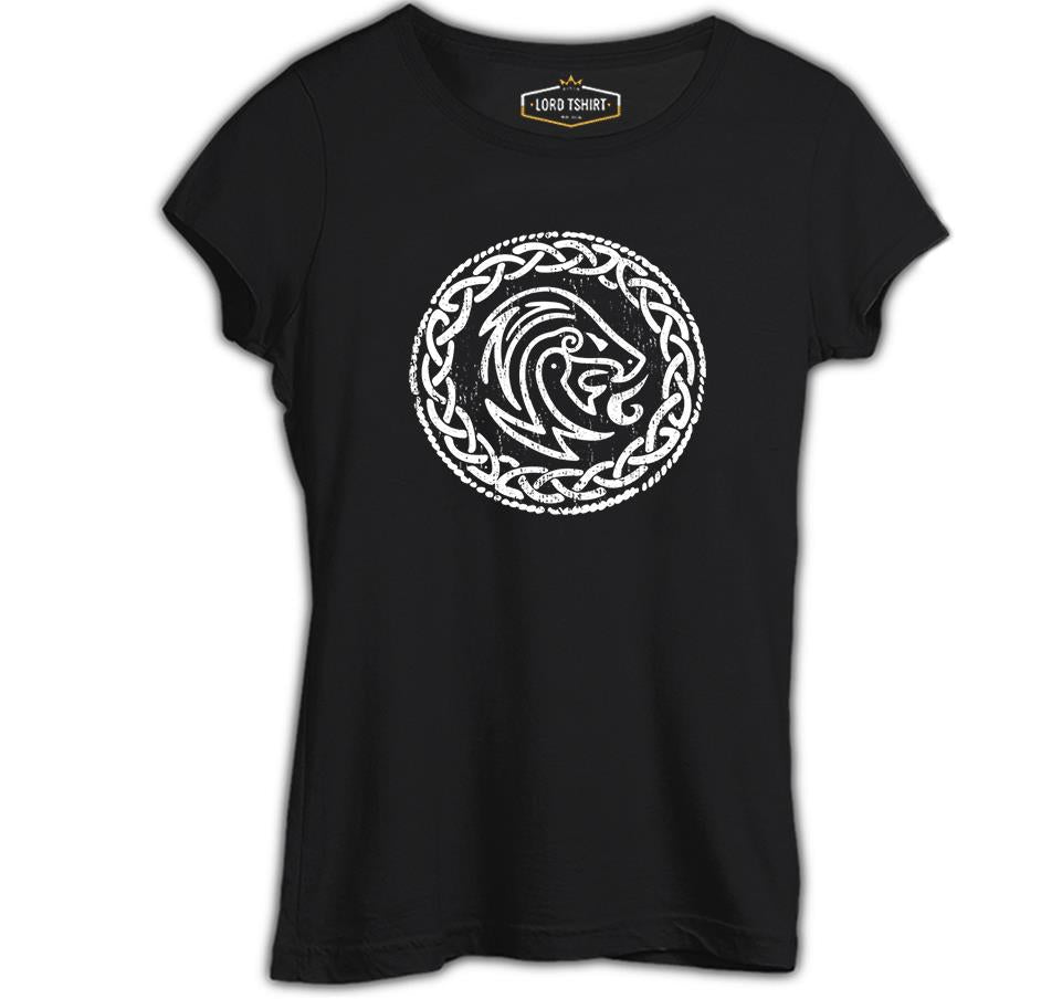 A Viking Sybol Knot Black Women's Tshirt