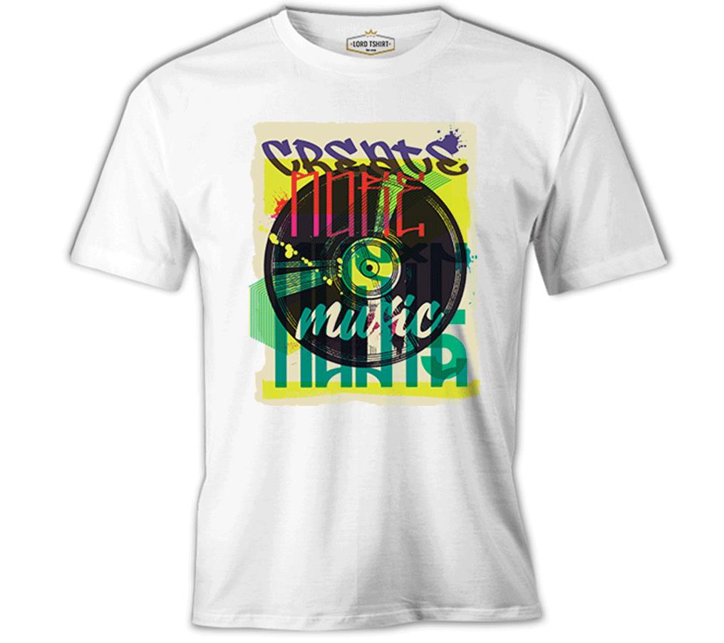 A Vinyl Record in Graffiti Style White Men's Tshirt