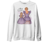 Above Queen Mother's Day White Unisex Thick Sweatshirt