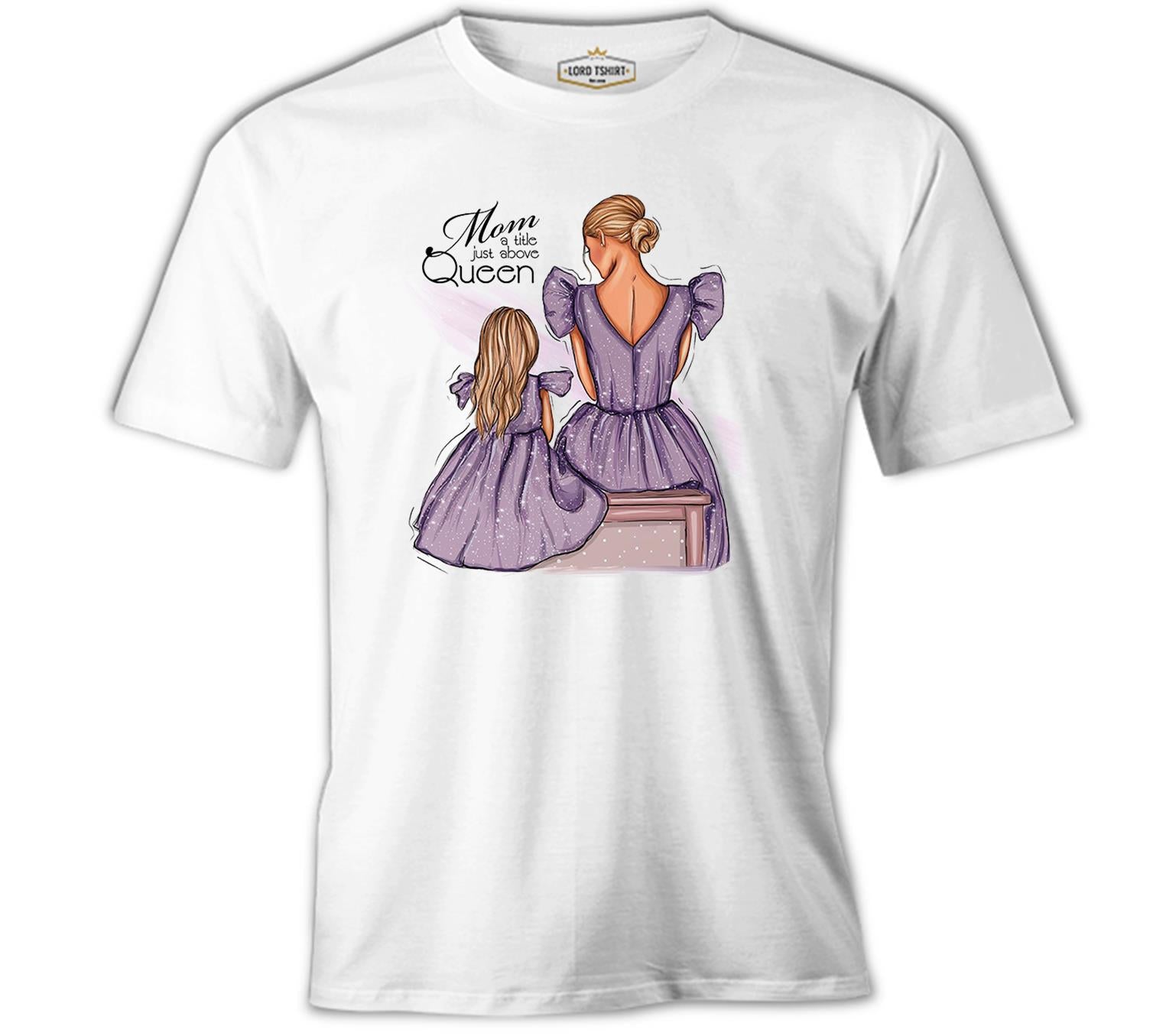 Above Queen Mother's Day White Unisex Tshirt