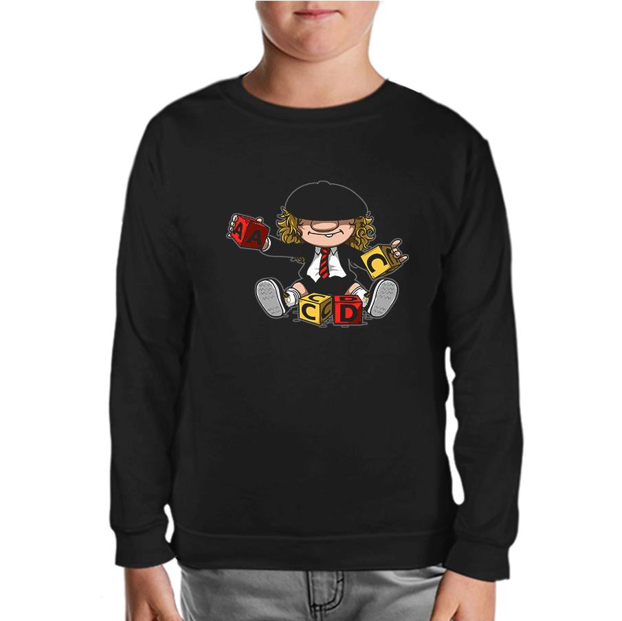 AC DC - AC DC Cubes Black Kids Sweatshirt