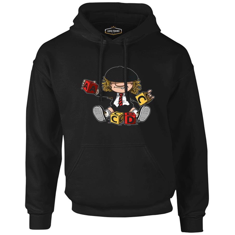 AC DC - AC DC Cubes Black Men's Zipperless Hoodie