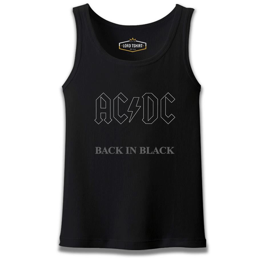 AC DC - Back in Black 1 Black Men's Undershirt