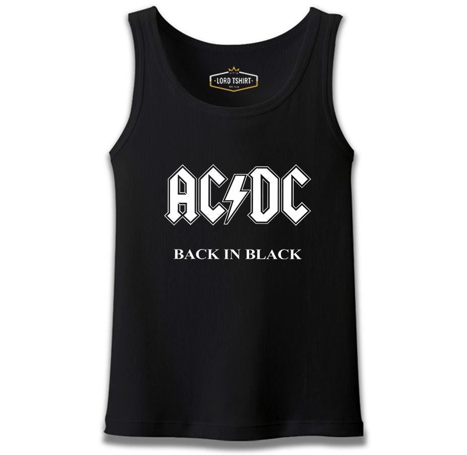 AC DC - Back in Black 2 Black Men's Undershirt